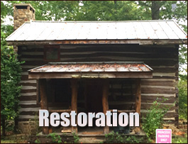 Historic Log Cabin Restoration  West Point, Virginia